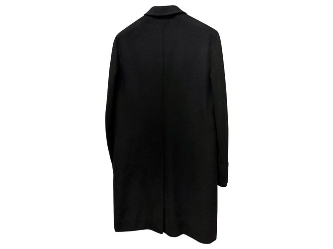 Prada Einreihiger Kaschmir Mantel Schwarz - Ansicht 6