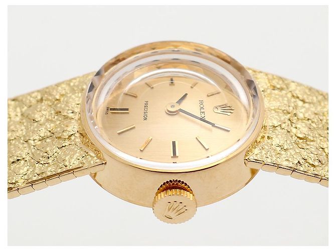 Rolex Vintage Gold Armbanduhr für Damen Precision Small Manual - Ansicht 10