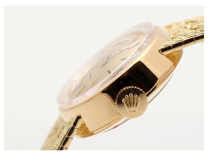 Rolex Vintage Gold Armbanduhr für Damen Precision Small Manual - Ansicht 12