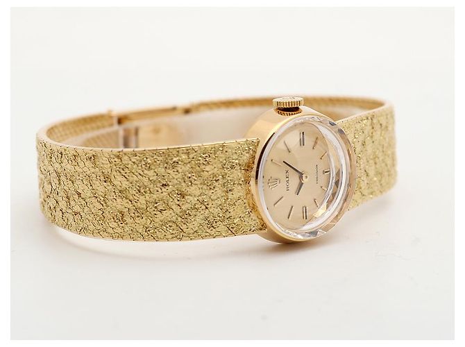 Rolex Vintage Gold Armbanduhr für Damen Precision Small Manual - Ansicht 14