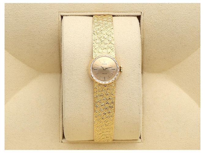 Rolex Vintage Gold Armbanduhr für Damen Precision Small Manual - Ansicht 21