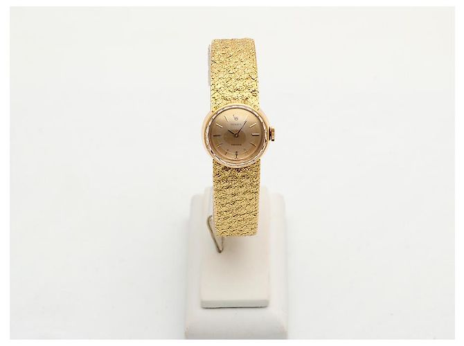 Rolex Vintage Gold Armbanduhr für Damen Precision Small Manual - Ansicht 4