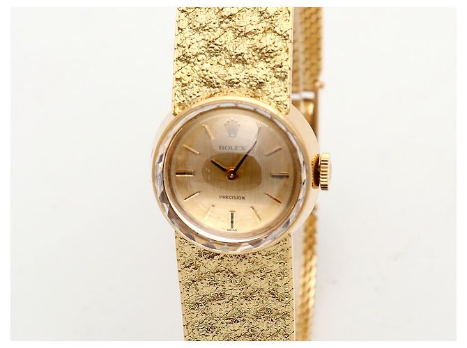 Rolex Vintage Gold Armbanduhr für Damen Precision Small Manual - Ansicht 8