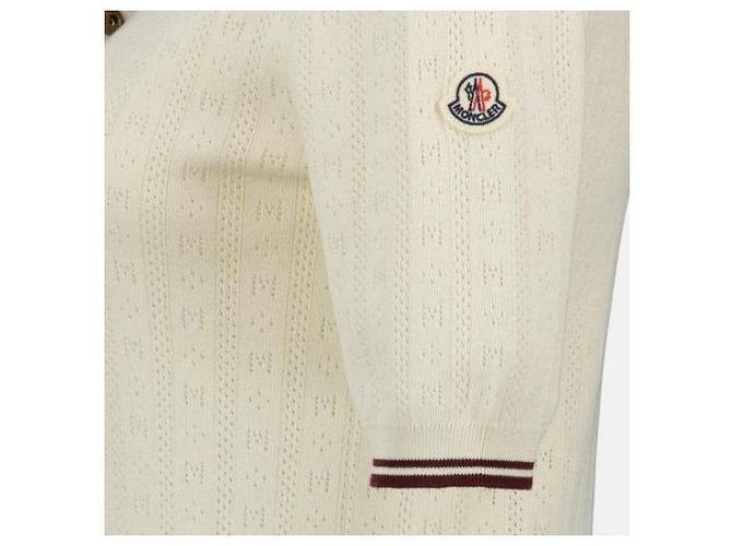 Moncler Polo-Shirt aus Baumwolle mit Diamant-Logo-Muster - Ansicht 5