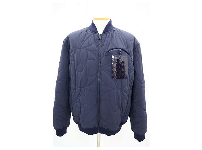 Louis Vuitton LVSE Monogramm Steppbomberjacke Blau - Ansicht 2