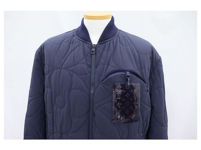 Louis Vuitton LVSE Monogramm Steppbomberjacke Blau - Ansicht 3