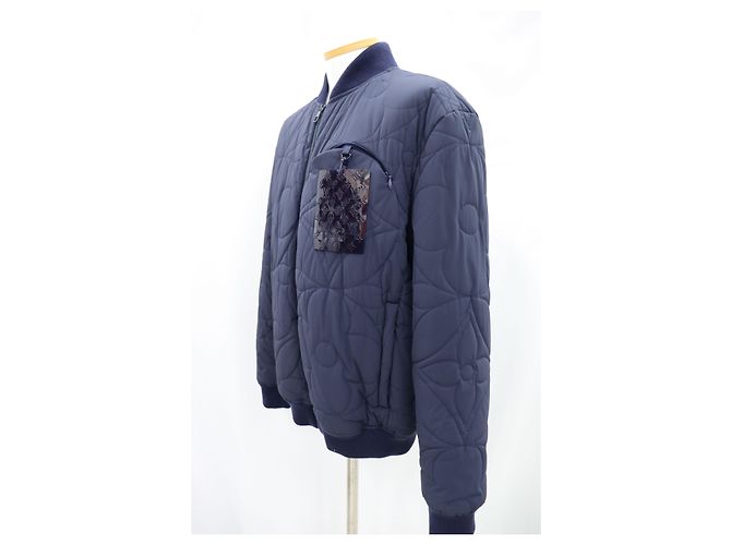 Louis Vuitton LVSE Monogramm Steppbomberjacke Blau - Ansicht 4