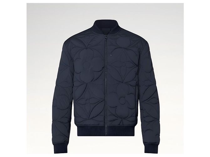 Louis Vuitton LVSE Monogramm Steppbomberjacke Blau - Ansicht 9