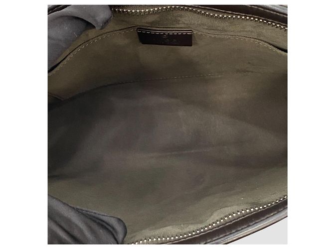 Gucci Clutch GG Supreme Web Dorado - vista 5