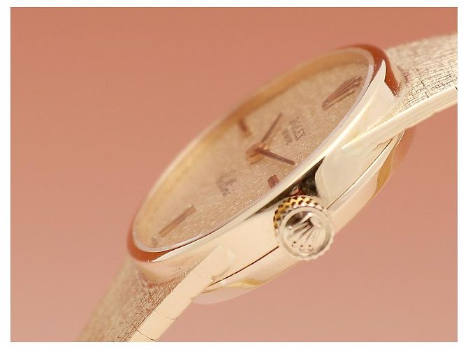 Rolex Cellini Vintage Damenuhr aus Gold, Handaufzug Golden - Ansicht 10