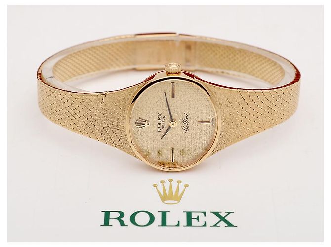 Rolex Cellini Vintage Damenuhr aus Gold, Handaufzug Golden - Ansicht 21