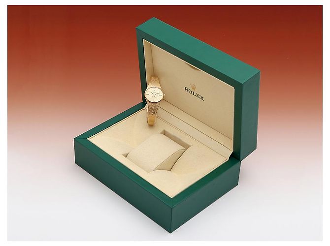 Rolex Cellini Vintage Damenuhr aus Gold, Handaufzug Golden - Ansicht 25