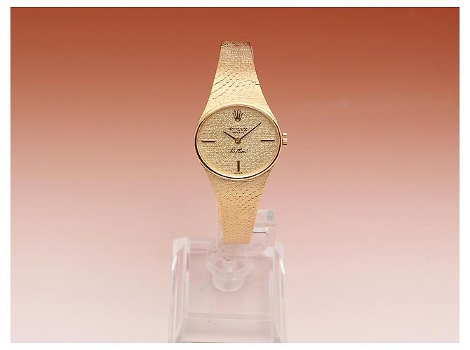 Rolex Cellini Vintage Damenuhr aus Gold, Handaufzug Golden - Ansicht 3