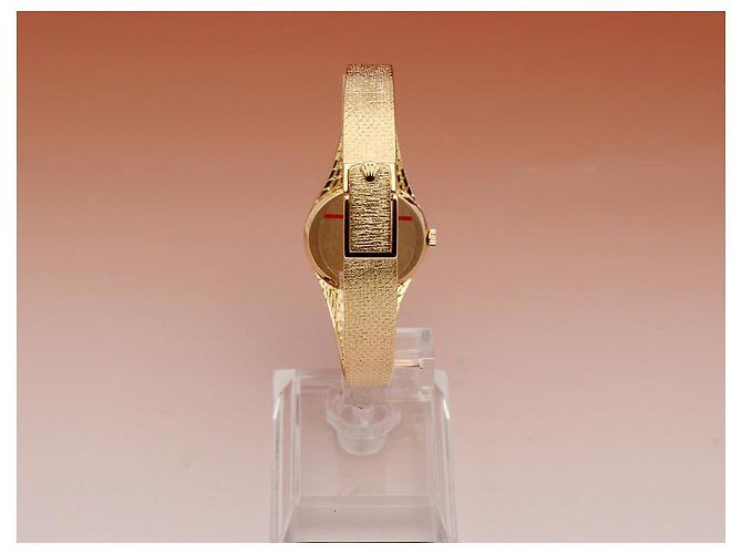 Rolex Cellini Vintage Damenuhr aus Gold, Handaufzug Golden - Ansicht 5