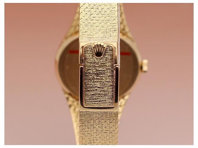 Rolex Cellini Vintage Damenuhr aus Gold, Handaufzug Golden - Ansicht 9