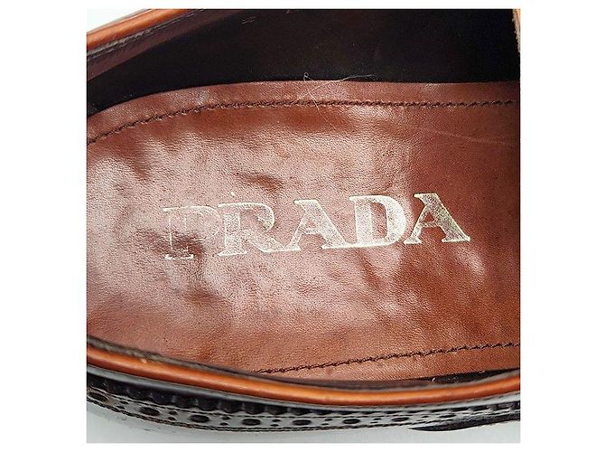 Prada Mocassino in pelle Rosso - vista 6