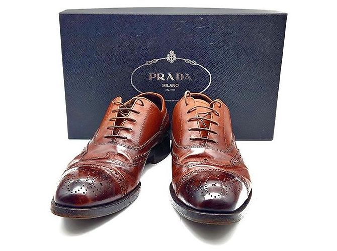 Prada Mocassino in pelle Rosso - vista 7