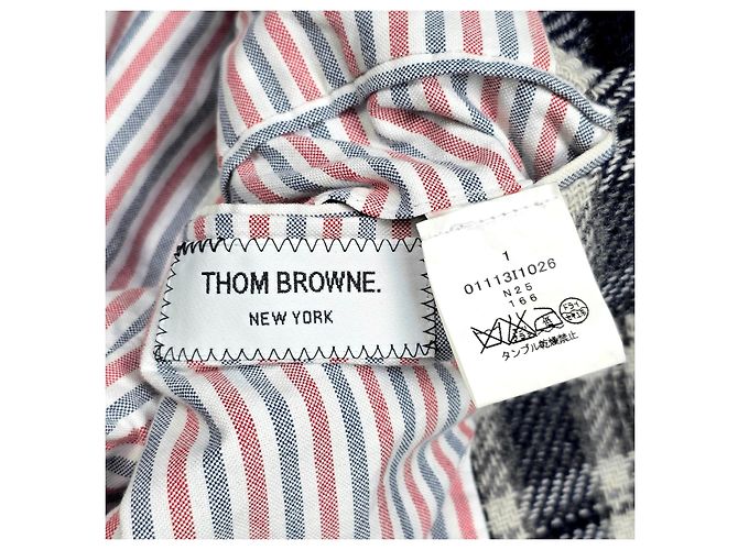 Thom Browne Tweed-Blazer mit Karomuster Mehrfarben - Ansicht 7