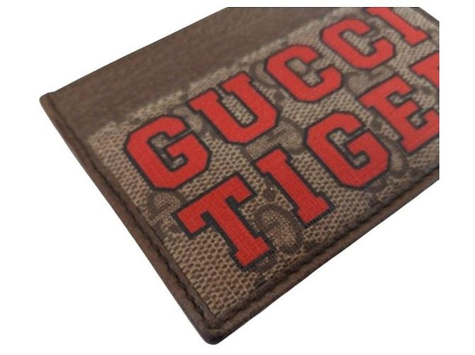 Gucci Tarjetero GG Supreme estampado Tiger Multicolor - vista 6