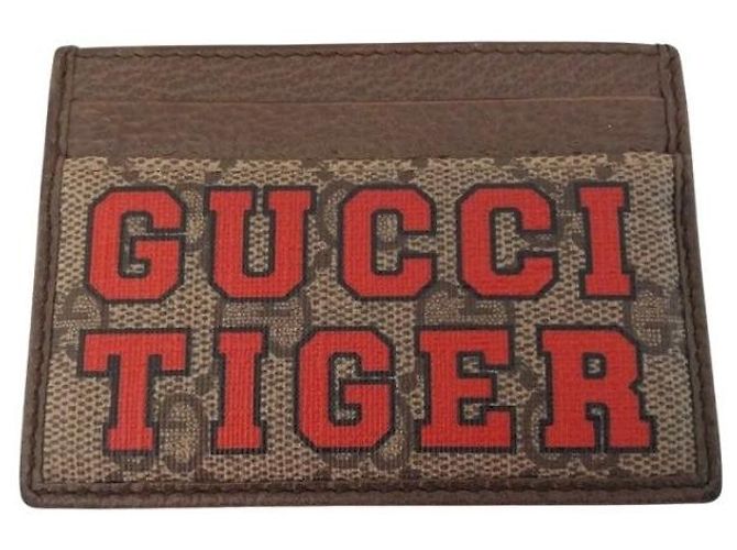 Gucci Tarjetero GG Supreme estampado Tiger Multicolor - vista 7