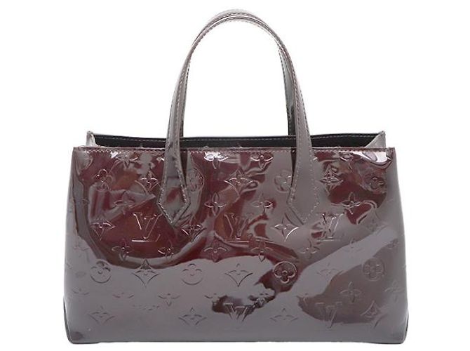 Louis Vuitton Borsa Tote Monogram Vernis Amarante Wilshire PM Multicolore - vista 10