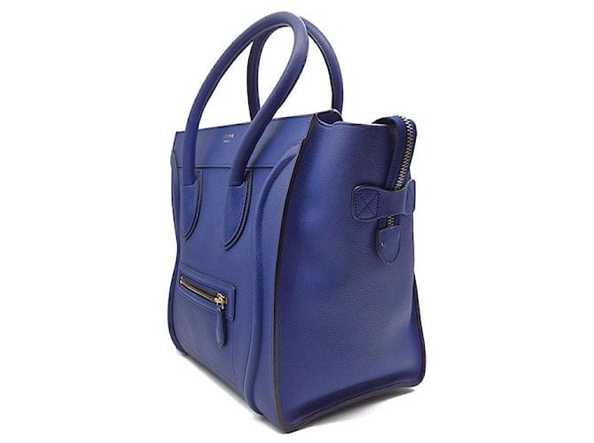 Luggage Céline Mini Borsa Bagaglio Blu - vista 2