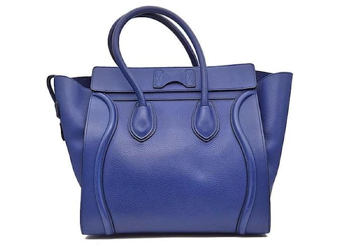 Luggage Céline Mini Borsa Bagaglio Blu - vista 3