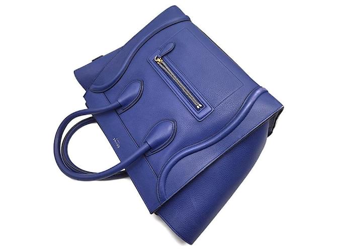 Luggage Céline Mini Borsa Bagaglio Blu - vista 4