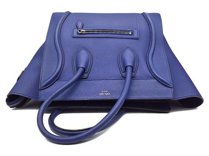 Luggage Céline Mini Borsa Bagaglio Blu - vista 6
