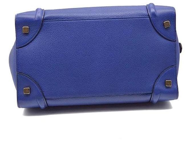 Luggage Céline Mini Borsa Bagaglio Blu - vista 7