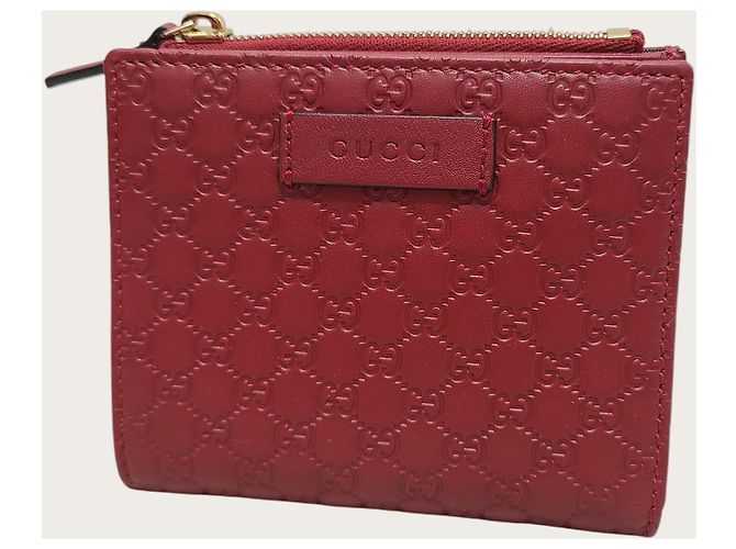 Gucci Cartera GG Microsima en cuero rojo Roja - vista 2