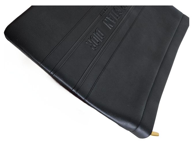 Dior Clutch in pelle nera con logo Nero - vista 5