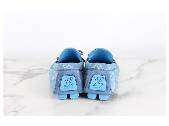 Louis Vuitton Mocassini da guida in denim da uomo Blu - vista 4
