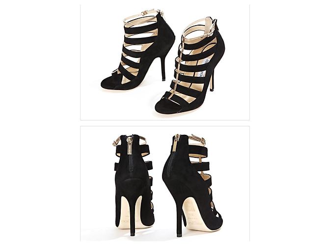 Jimmy Choo Sandali in scamosciato Black Fathom Arancione - vista 2