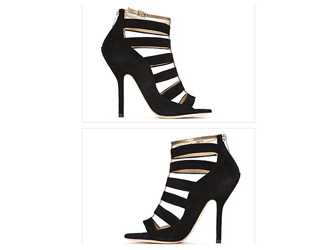 Jimmy Choo Sandali in scamosciato Black Fathom Arancione - vista 3