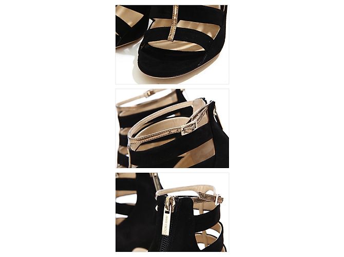 Jimmy Choo Sandali in scamosciato Black Fathom Arancione - vista 4