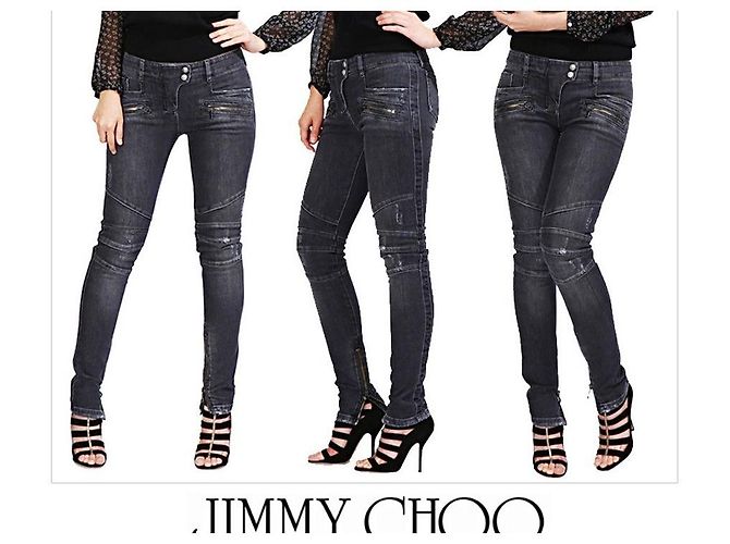 Jimmy Choo Sandali in scamosciato Black Fathom Arancione - vista 7