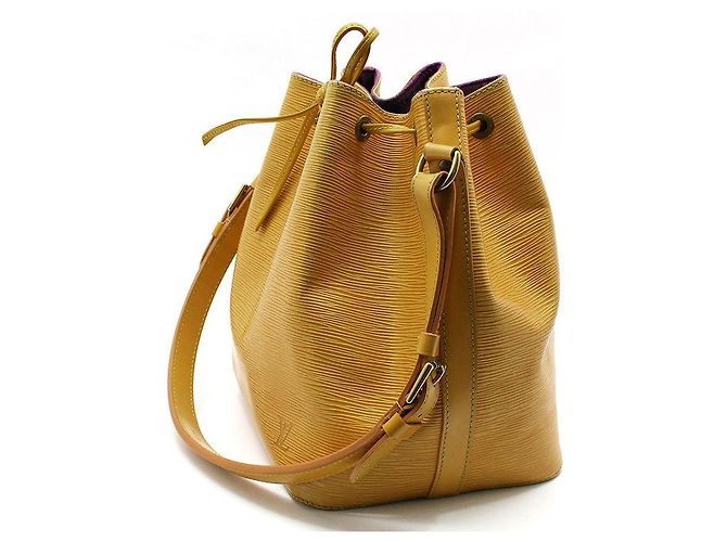 Louis Vuitton Borsa a tracolla Petit Noé in Epi giallo - vista 2