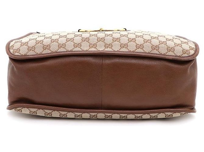 Horsebit 1955 Gucci Borsa Tote e Borsa a Spalla in Tela Horsebit Marrone - vista 6