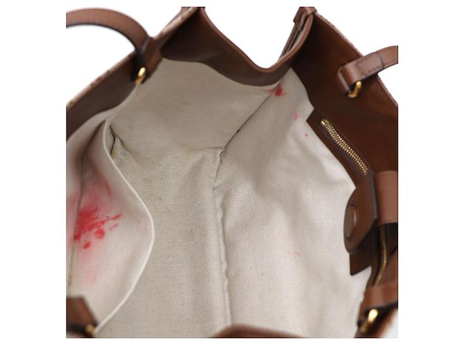 Horsebit 1955 Gucci Borsa Tote e Borsa a Spalla in Tela Horsebit Marrone - vista 8