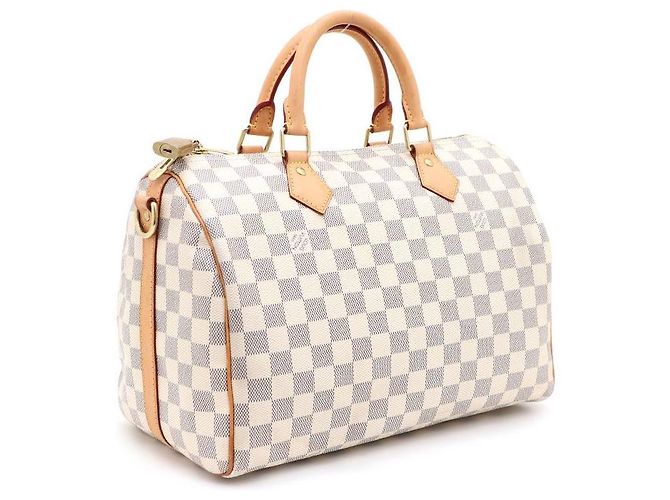 Louis Vuitton Borsa Tote e Borsa a Spalla Damier Azur Speedy Multicolore - vista 2