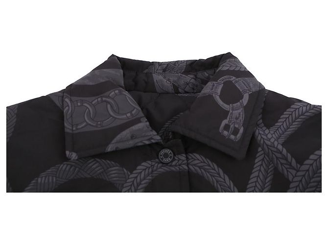 Hermès Sovracamicia reversibile Palefroi Remix da donna Nero - vista 10