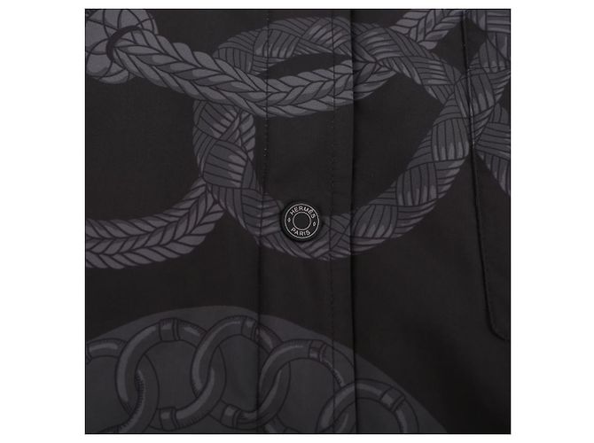Hermès Sovracamicia reversibile Palefroi Remix da donna Nero - vista 13