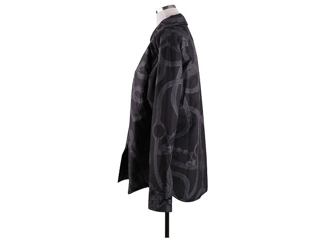 Hermès Sovracamicia reversibile Palefroi Remix da donna Nero - vista 15