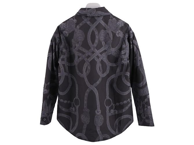 Hermès Sovracamicia reversibile Palefroi Remix da donna Nero - vista 4