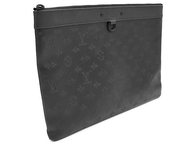 Louis Vuitton Pochette Discovery Clutch Nero - vista 3