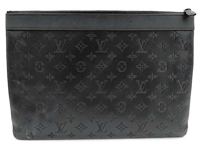 Louis Vuitton Pochette Discovery Clutch Nero - vista 4