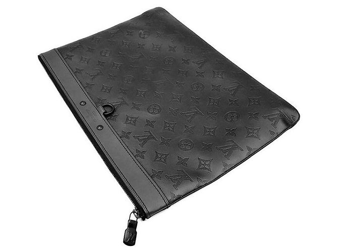 Louis Vuitton Pochette Discovery Clutch Nero - vista 5