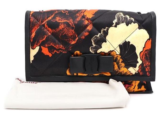 Borsa a tracolla Salvatore Ferragamo Viva Bow Vara Small Flap Nero - vista 11