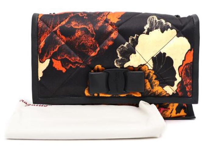Borsa a tracolla Salvatore Ferragamo Viva Bow Vara Small Flap Nero - vista 22